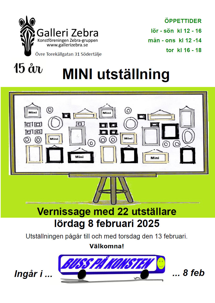 MINI utställning + Buss på konsten