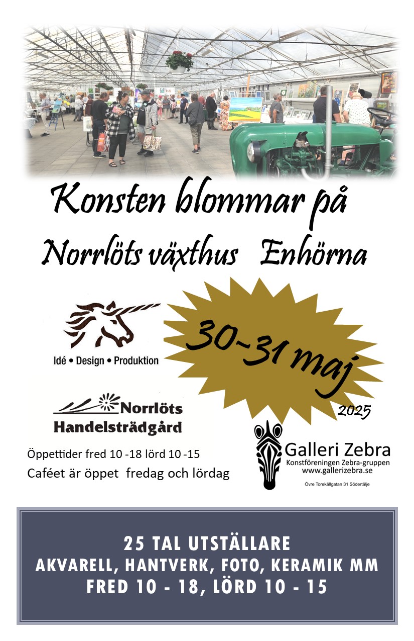 Konsten blommar på Norrlöts växthus i Enhörna